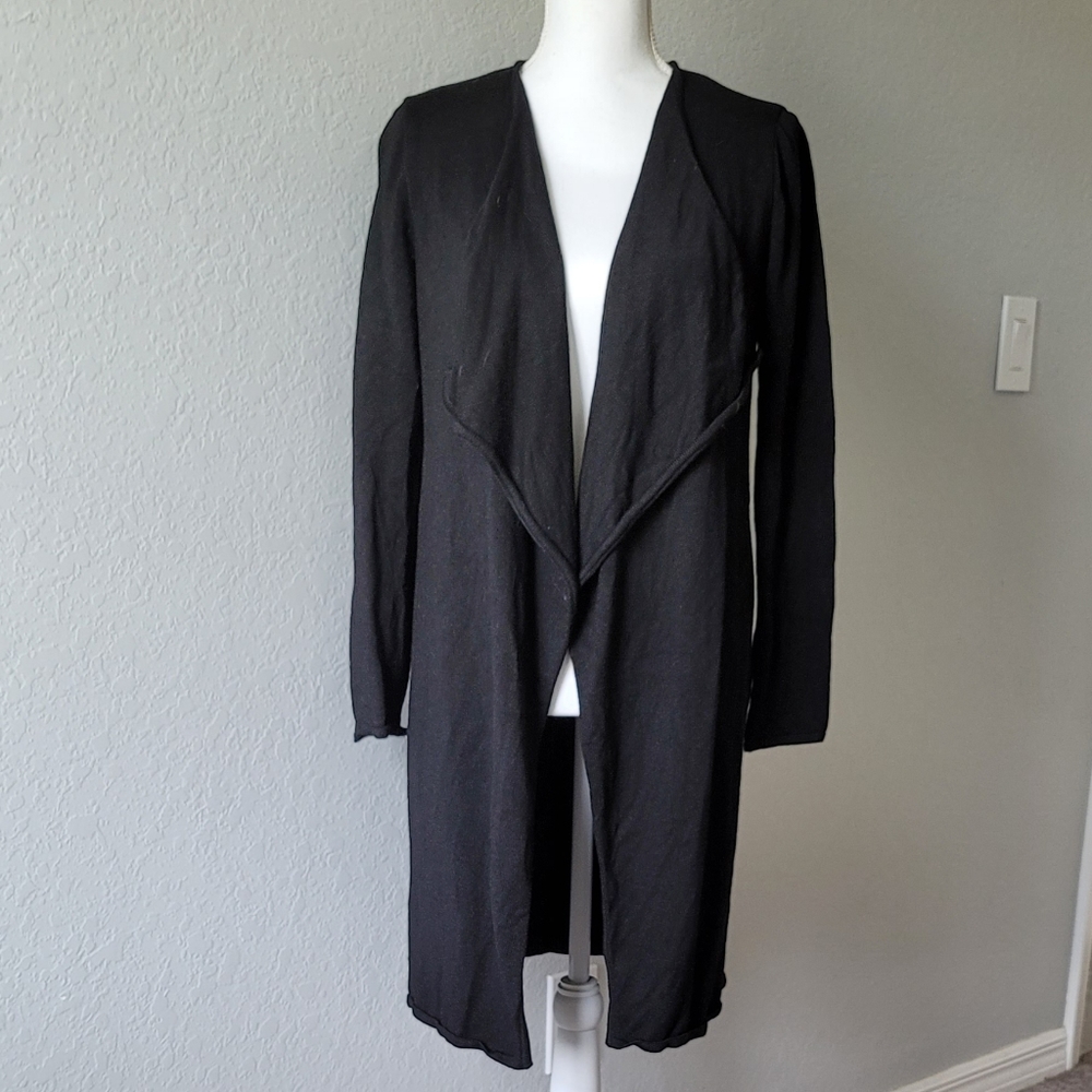 St John Knits Drape Front Topper